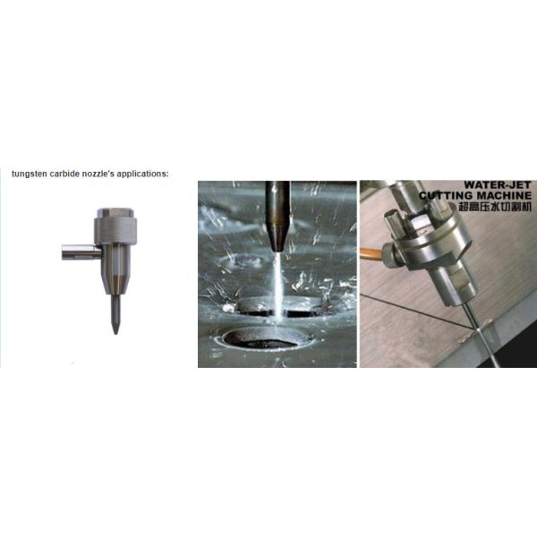 Custom Made 96HRA Tungsten Carbide Nozzle Ultrafine Grain Carbide Material