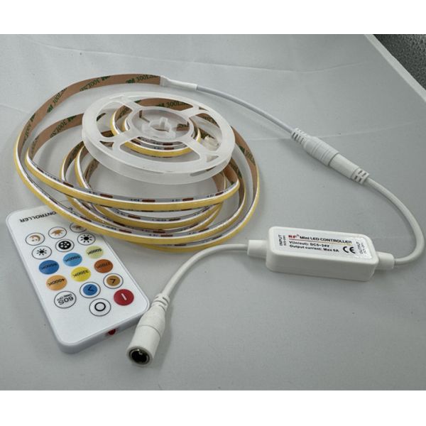 DC 24V Landscape 2m 560 LEDs COB Dimmable LED Strip Kit with Controller and Adapter