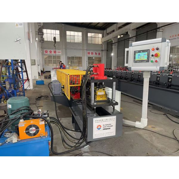 0.8-1.0mm Galvanized Steel Omega Profile Din Rail Roll Forming Machine