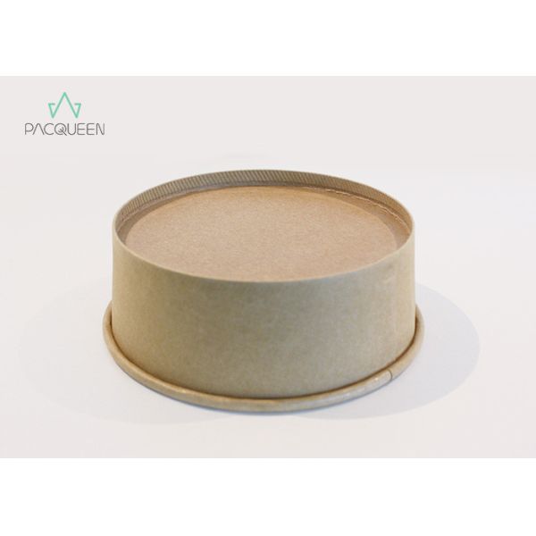 Recyclable Takeaway Food Containers Kraft Paper Bowls PLA Lining For Street Food