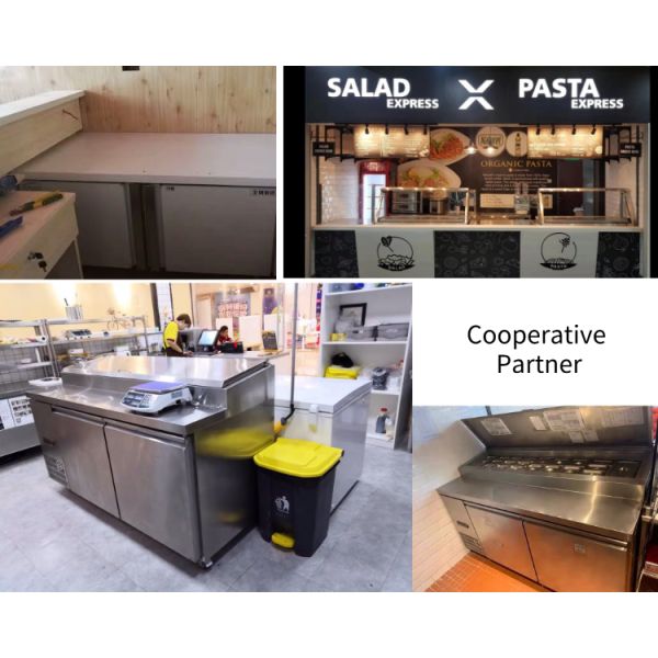 Durable Multipurpose Under Worktop Fridge , 220W Commercial Fridge Undercounter