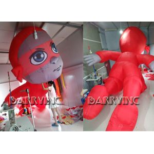 CE Certificated Outdoor Giant Advertising Inflatables Red Inflatable Hero