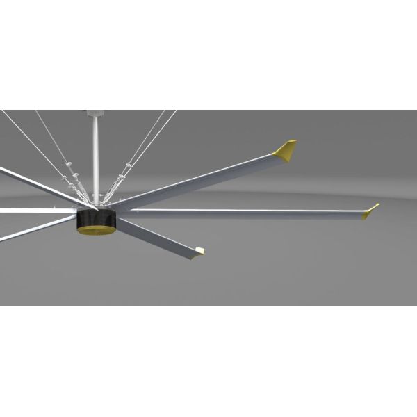 1.5kw Cooling Air Cooler Hvls Industrial Ceiling Fan with Permanent Magnet Electric Motor for Factory Public Place