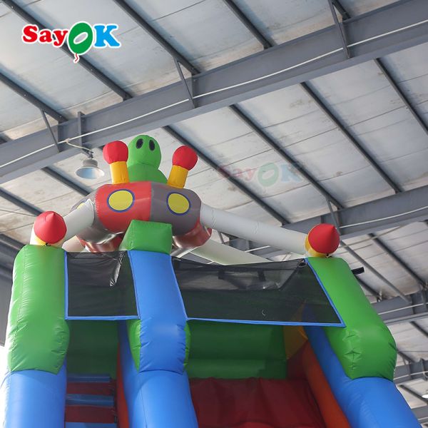Commercial Inflatable Slide Anti Ruptured PVC Tarpaulin Inflatable Bouncer Slide For Amusement Park