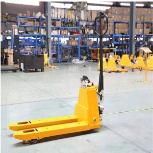 China Capacity 1500Kg Electric Pallet Truck With Max Lifting 200mm Fork Length 1220mm wholesale