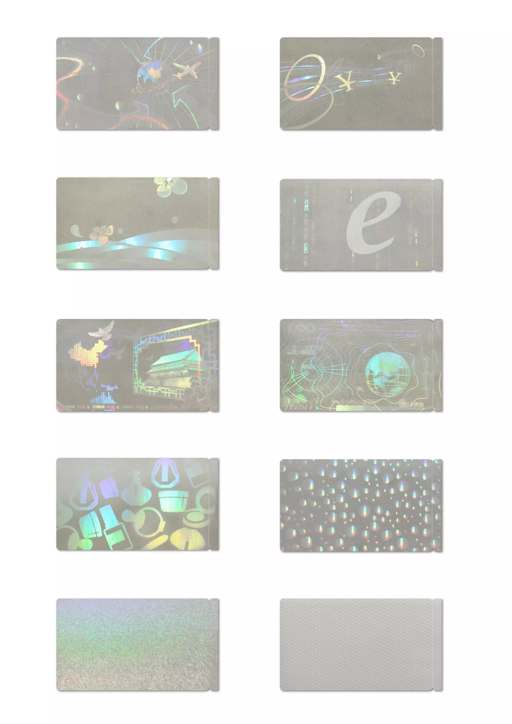 Custom Shapes ID Die Cut Transparent Hologram Stickers , Tamper Proof Hologram Stickers