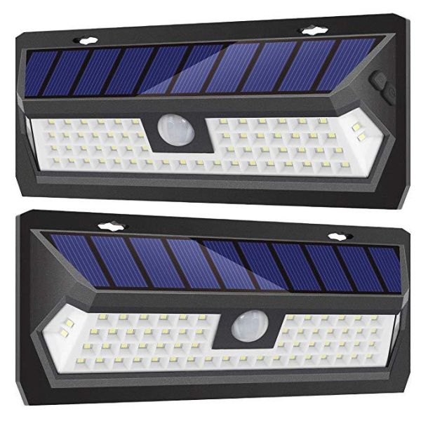 Solar Lights Outdoor, 62 LED Super Bright Motion Sensor Wall Lights, Wireless Garden Security Lights