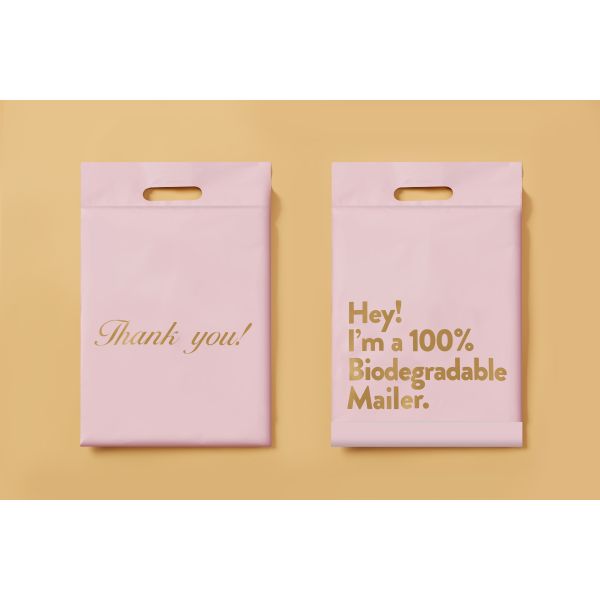 Pink Matte Poly Mailer Bubble Wrap 19x24'' Self Adhesive