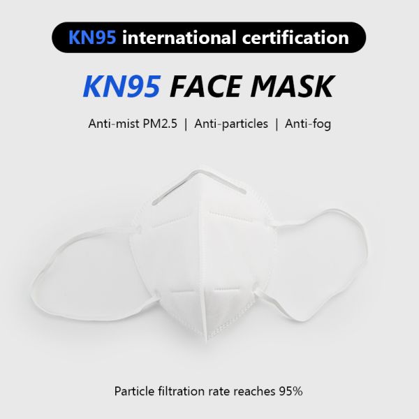 Medical Polymer N95 Respirator Mask 4 Layers 96% High Filtering Efficiency