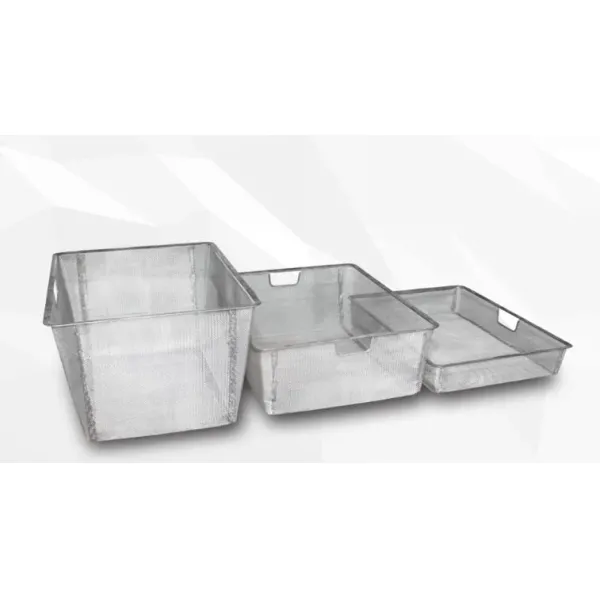 Hwashi Large Metal Storage Basket Stainless Steel Wire Basket Production Line, Customize Welding Wire Mesh Basket