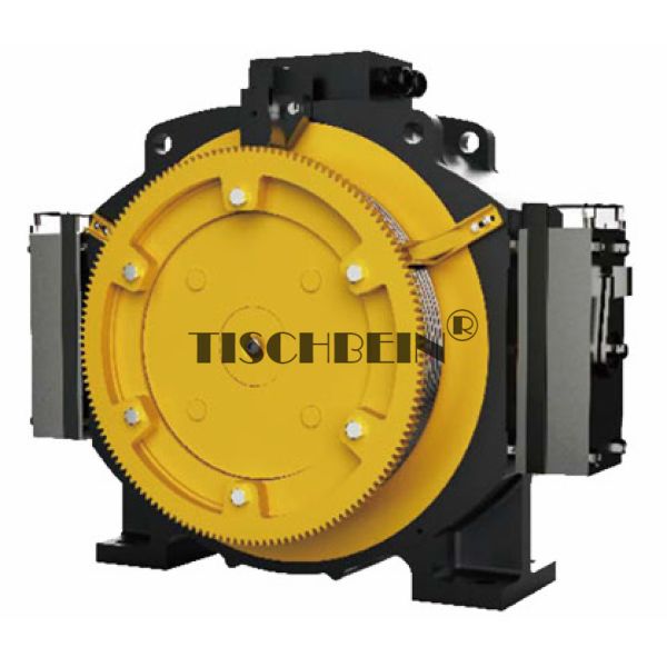 Traction Gearless Machine Passenger Lift 1.75m/s 450kg 630kg 800kg With LCD COP Display Round Handrail For Office BLD