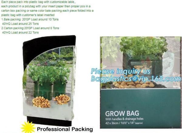 portable plastic garden grow bags,China Manufacturer Durable PE 6Mil Hydroponics Grow Bag,Skyplant Gallon Non Woven Fabr