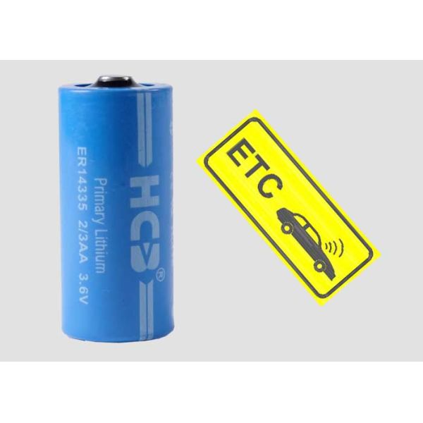 ER14335 UN UL CE RoHS 2/3AA Lithium Thionyl Chloride Batteries 130mA