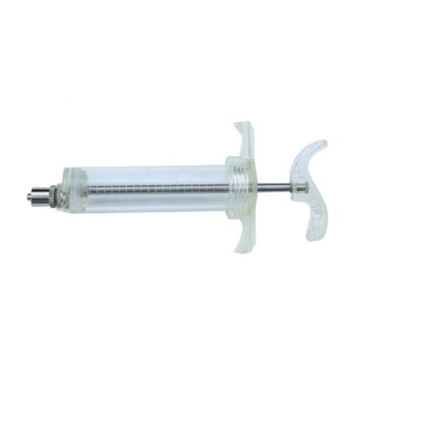 Colored ISO9001 Plastic Steel Syringe TPX Animal Injection Veterinary