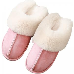 China Flat Heel Indoor Fur Slippers EUR35 - 46 For Women wholesale