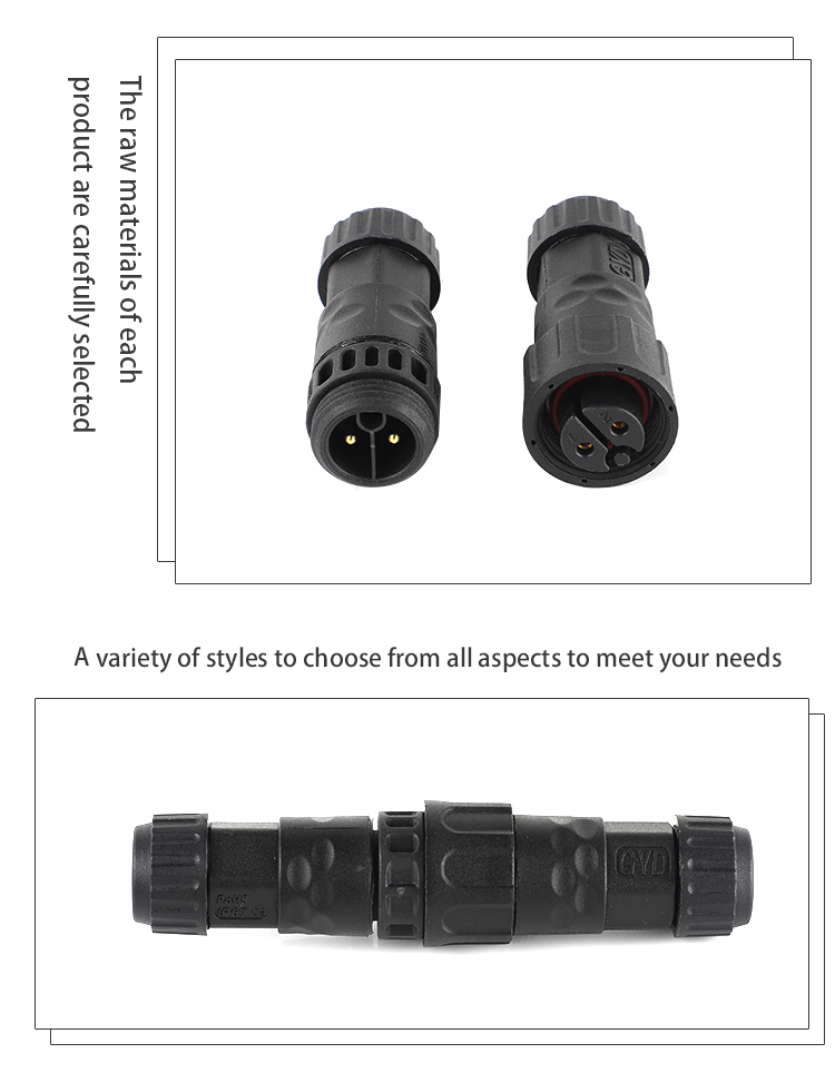 IP68 M19 Waterproof Connector 2-12 Pin for Energy Storage