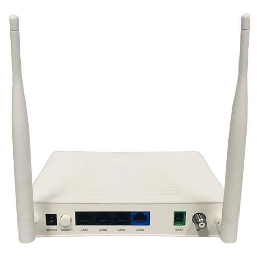 2.4GHz FTTB GPON ONT Terminal With RF CATV 2 Antennas