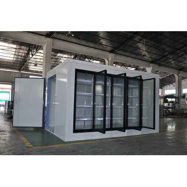 6500L Large Capacity Black Load Drinks Display Fridge Vegetables Freezer R134a