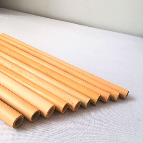 Biodegradable Bamboo Natural Drinking Straws For Coffee Cold Drinking