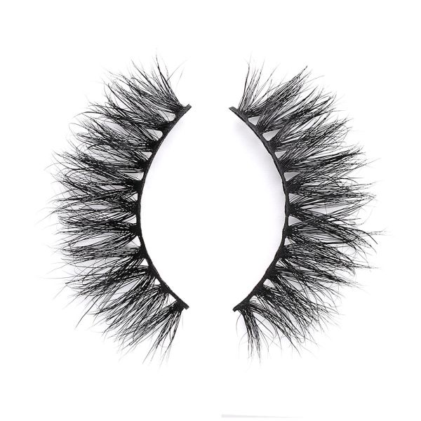 2 Pairs Short Wispy 25mm Natural Mink Lashes With Cruelty Free