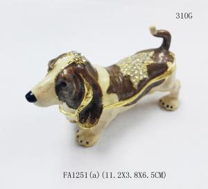 China Wholesale dogs shaped jewelry boxes metal favor boxes gift box on sale