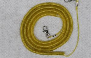China safety spiral lanyard cable coil rope boat fish tackle rod protector wire elastic fishing wholesale