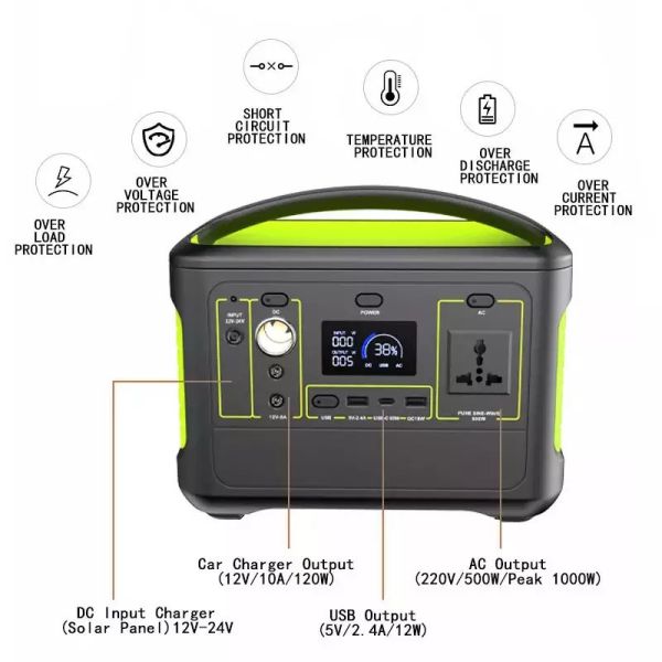 LiFePO4 Lithium Battery 3000W Portable Power Bank AC DC 150000mAh USB OEM ODM Power Station For Travel Laptop Car Jump