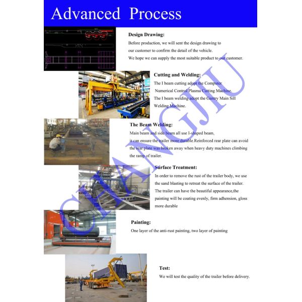 40FT Container 3 Axle Flat Bed Semi Trailer