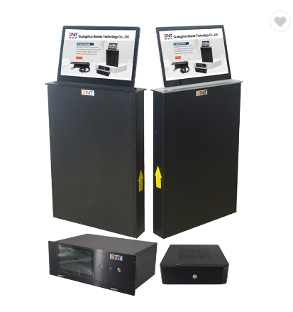 Conference Table Pop up LCD Monitor Lift BNT 17 3 Retractable Touch Screen