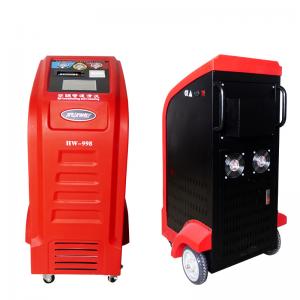 China Red R410a Refrigerant Recovery Car AC Service Station 1HP CE Certificate wholesale