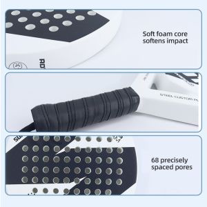 Custom Tennis Carbon Fiber Padel Racket PVC Material Exercise Recovery