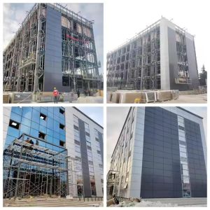 Pre Engineered Light Steel Structure Rubber Construction Factory Building