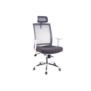 China Rotating 47cm High Back Mesh Office Chair With Headrest on sale