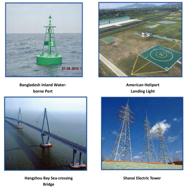 Solar Power LED Warning Waterproof Solar Airfield Light Tower Light Awl Aircraft Warning Light Aviation Obstruction