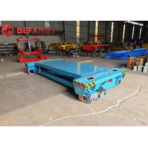 Stable Structure Handling Machine Parts Hydraulic Lift 5T Transfer Cart