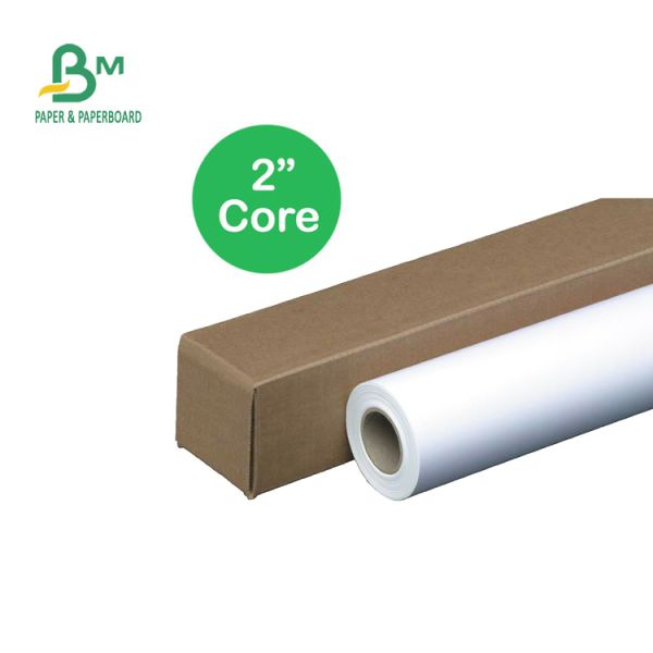 24''x150' 24lb Coated Bond Paper 2'' Core For Color Poster Inkjet Printing