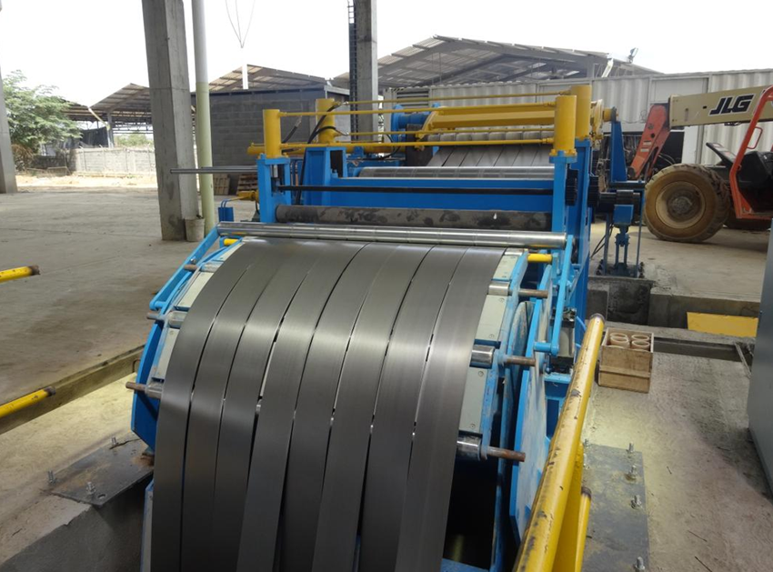 0.3 - 3mm Simple Galvanized Steel Slitting Lines , High Speed Cut To Length Machine