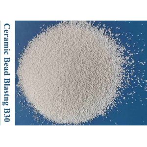 China Ceramic Blasting Beads Microblast Media / Deburring Bead Blasting Material wholesale