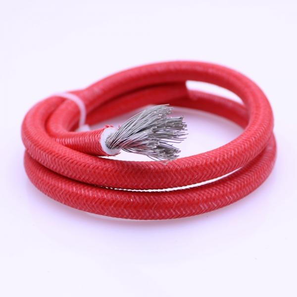 0.3mm 1.5mm 2.5mm Silicone Wire Cable Heat Resistant 300 Deg C Fiberglass Braided