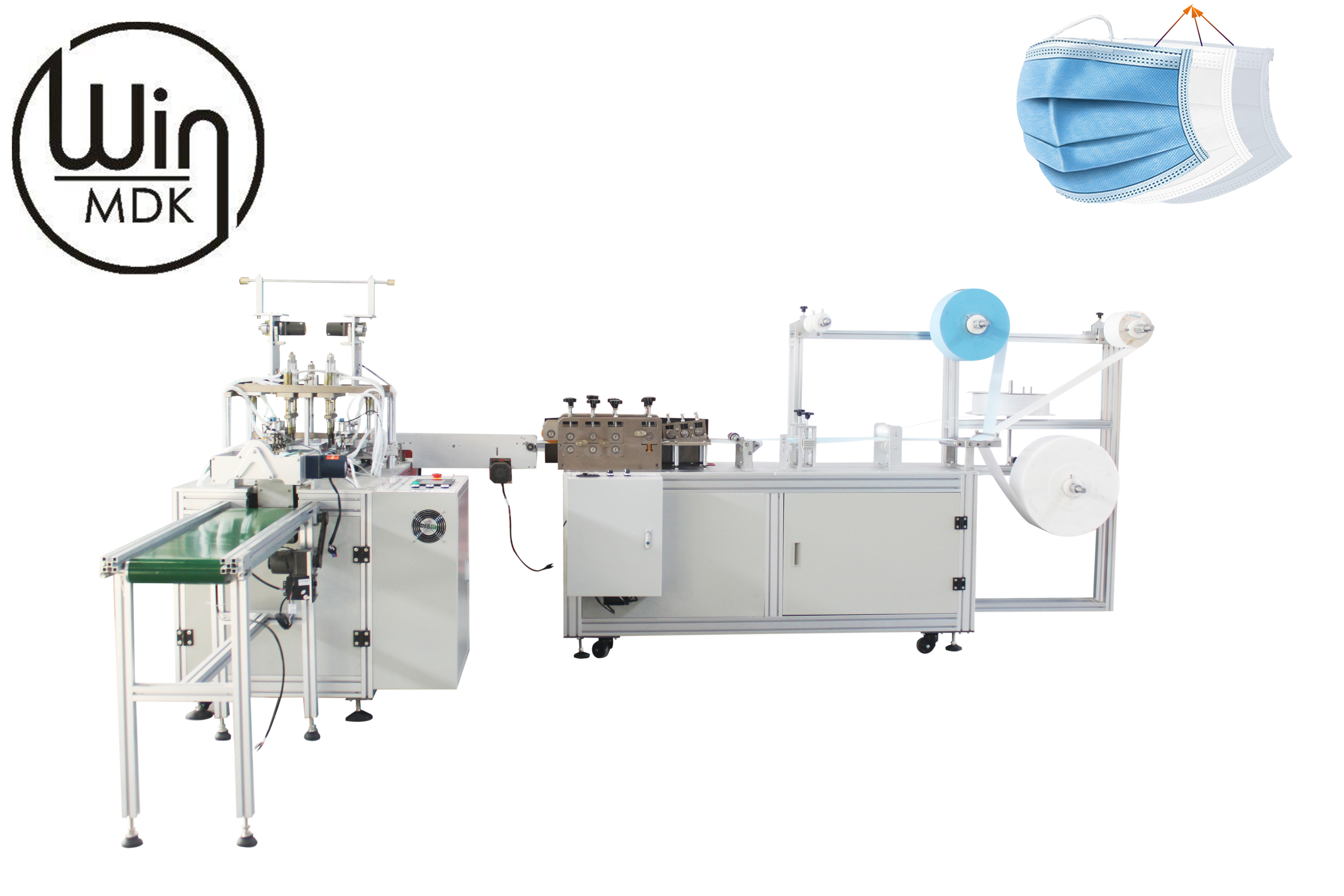 China 3ply Facial Mask Making Machine , 75pcs/Min Mask Maker Machine wholesale