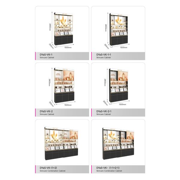 Perfume Display Stand Premium Promotion Cosmetic Display Showcase for Makeup Shop Display Furniture
