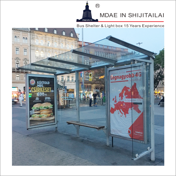 LED Light 6 Hours 10A 12V 20AH Solar Bus Shelter