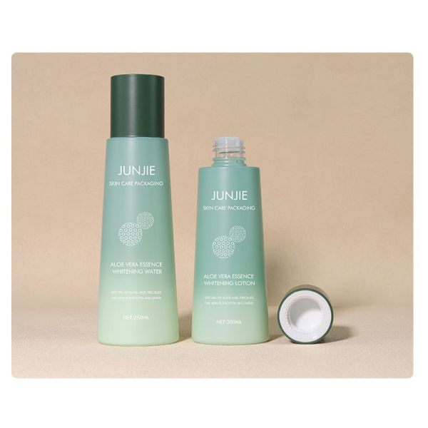 High-quality Cone Skin Care Product Plastic Bottle Set 250ml Large Capacity Skin Care Water Plastic Bottle 100g Massage Cream