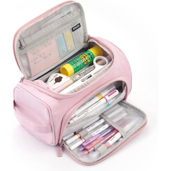 HVOMO BIG CAPACITY PENCIL CASE HIGH LARGE STORAGE POUCH MARKER PEN CASE TRAVEL SIMPLE STATIONERY BAG SCHOOL COLLEGE