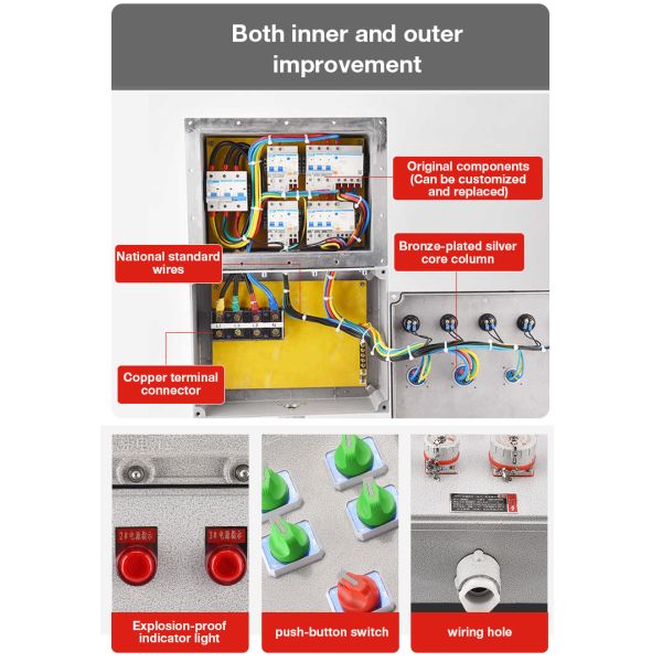IIC Explosion-Proof Lighting Power Distribution Box Waterproof Power Control Cabinet Power Equipment