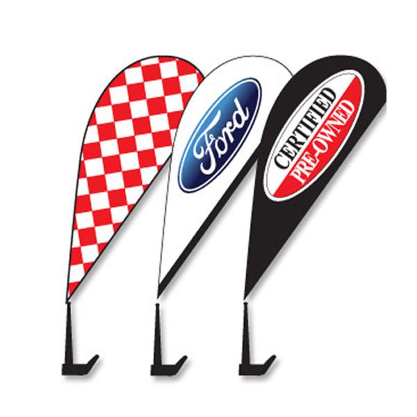 Polyester Promotional Teardrop Banners Custom Teardrop Flag Banners Doublde Side