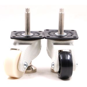 China Light Duty 800kg 76mm Universal Caster Wheels With Leveling Foot wholesale