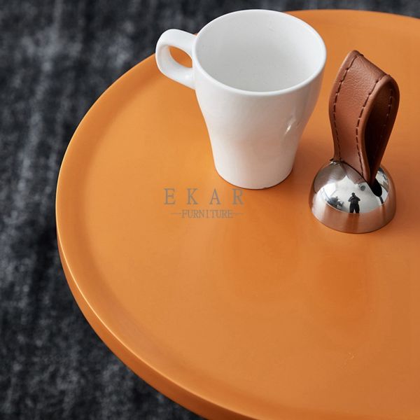 Modern Design Colorful Round Wooden Legs Side Table Set