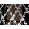 Bto-22 Y Pillar Razor Barbed Wire Galvanized Concertina Airport / Prison 10kg Per Coil for sale
