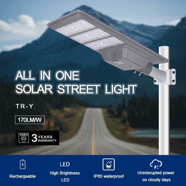 Garden Roadway Automatic Solar Street Light All In One With Sensor Motion 300 Watt 400 Watt